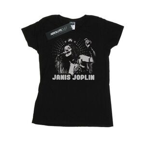 Janis Joplin Womens/Ladies Spiritual Mono Cotton T-Shirt / Black